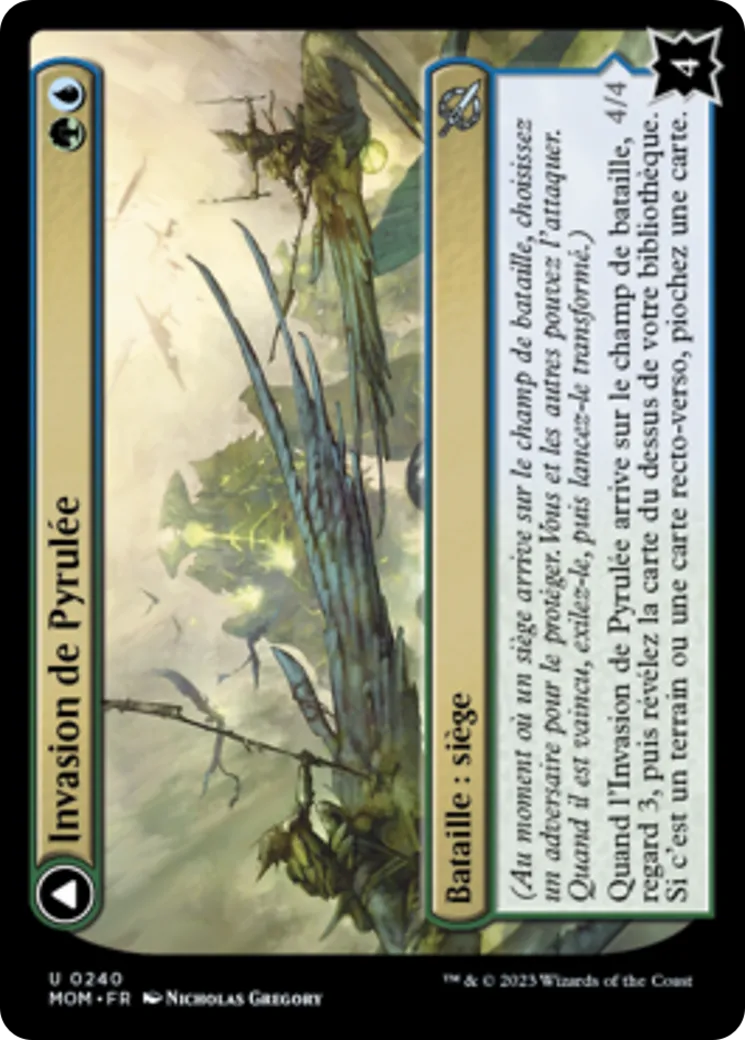 Invasion de Pyrulée // Platecorne gargantuesque — March of the Machine — Magic: The Gathering
