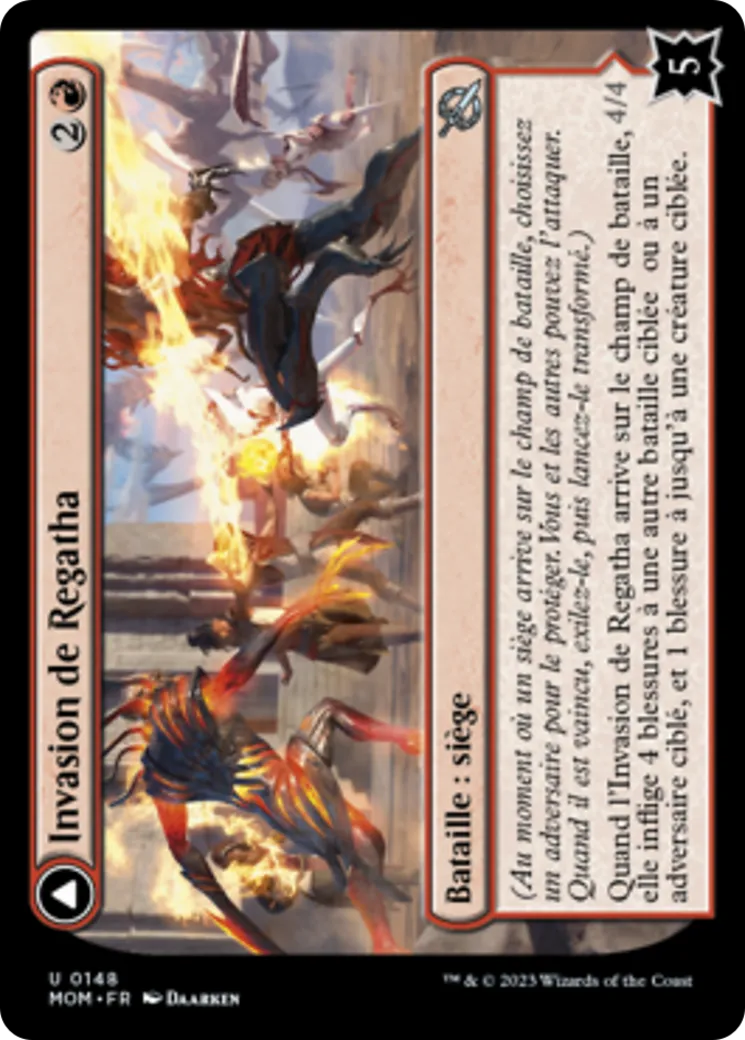 Invasion de Regatha // Disciples de la fournaise — March of the Machine — Magic: The Gathering
