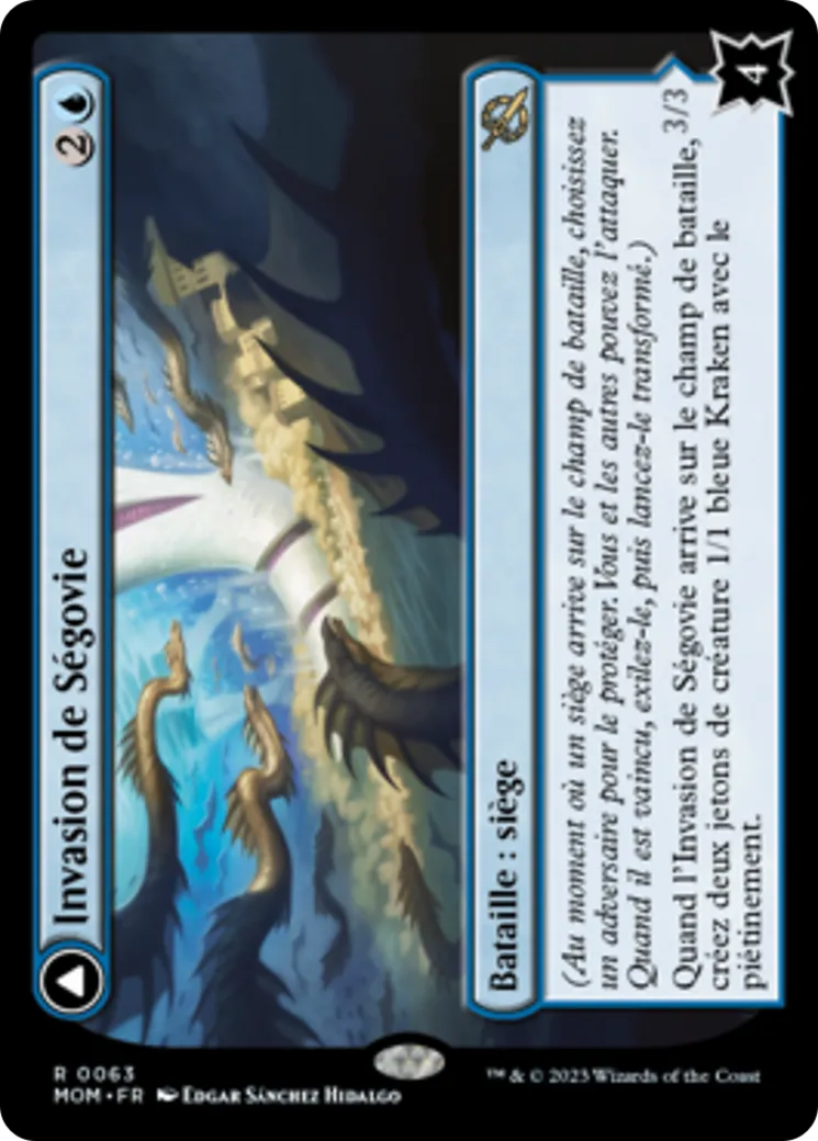 Invasion de Ségovie // Caetus, tyran des mers de Ségovie — March of the Machine — Magic: The Gathering