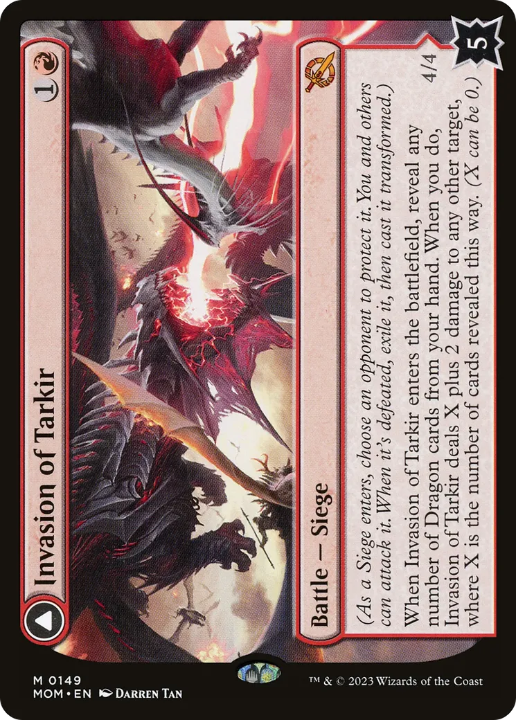 Invasion of Tarkir // Defiant Thundermaw — March of the Machine — Magic: The Gathering
