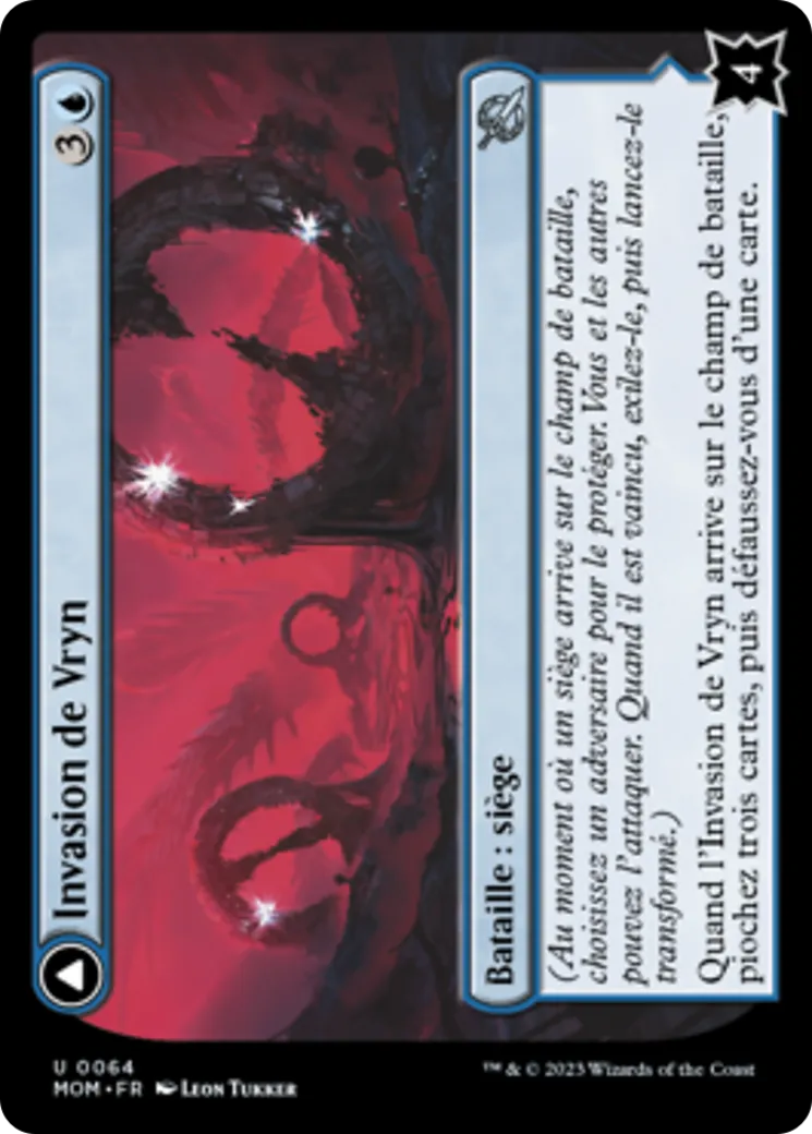 Invasion de Vryn // Anneau du mage surchargé — March of the Machine — Magic: The Gathering