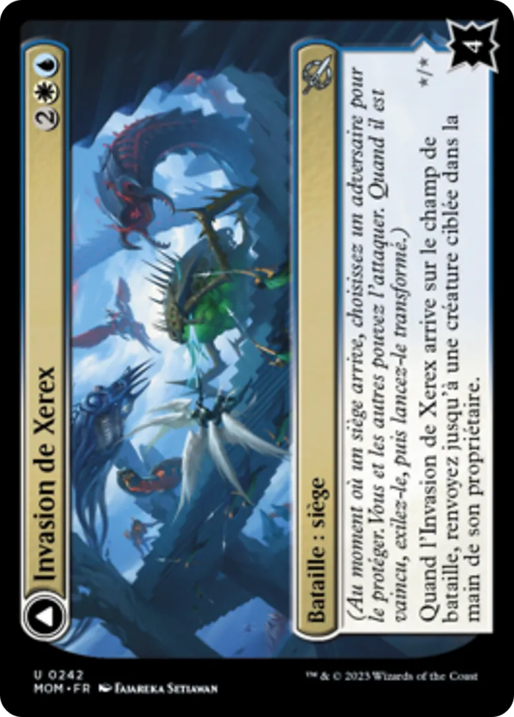 Invasion de Xerex // Paladin de vertex — March of the Machine — Magic: The Gathering