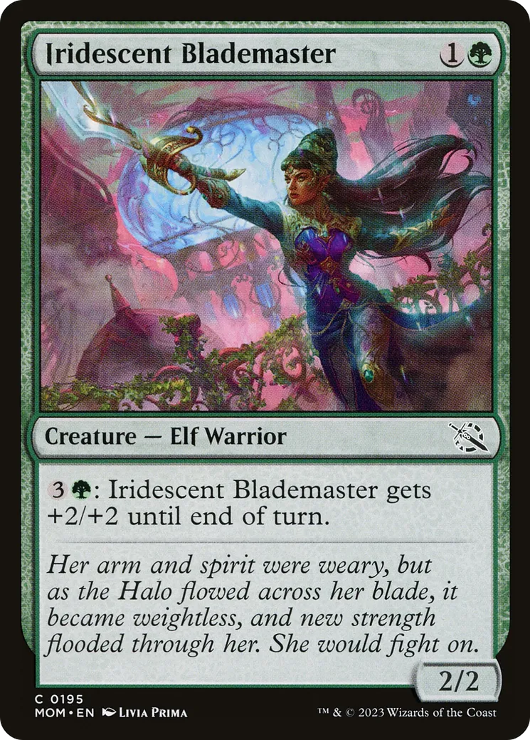 Maîtresse d'épée iridescente — March of the Machine — Magic: The Gathering
