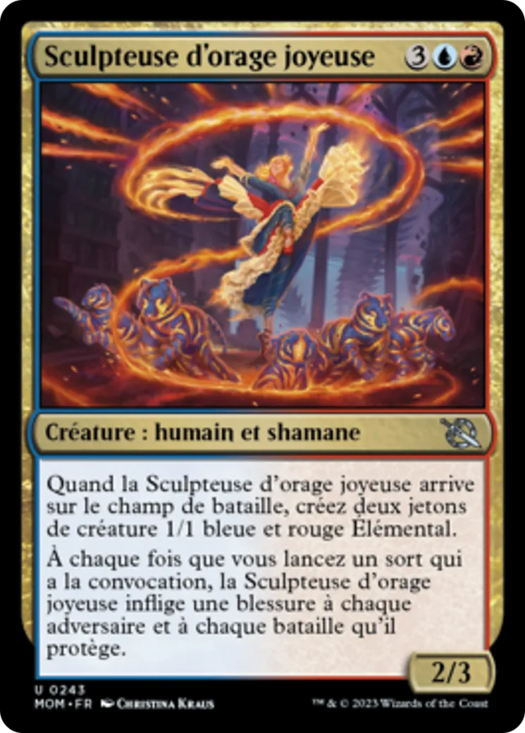 Sculpteuse d'orage joyeuse — March of the Machine — Magic: The Gathering
