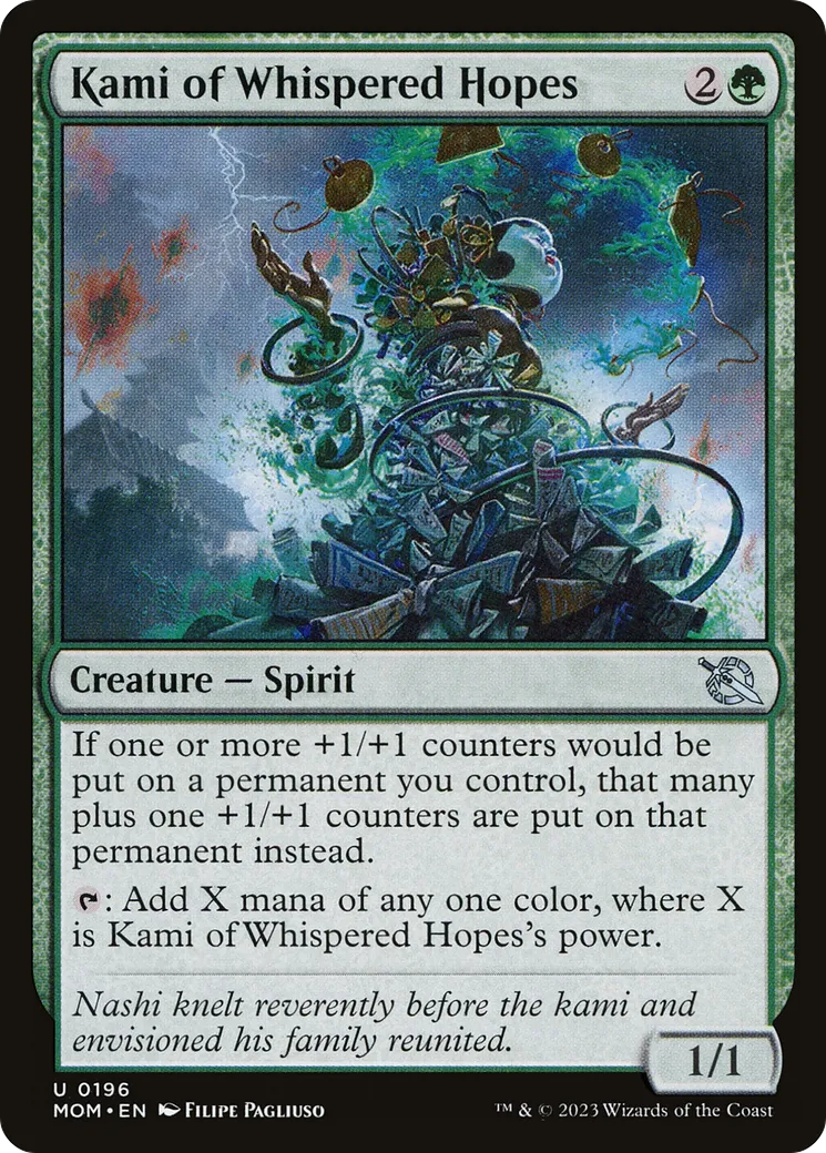 Kami of Whispered Hopes — March of the Machine — Magic: The Gathering
