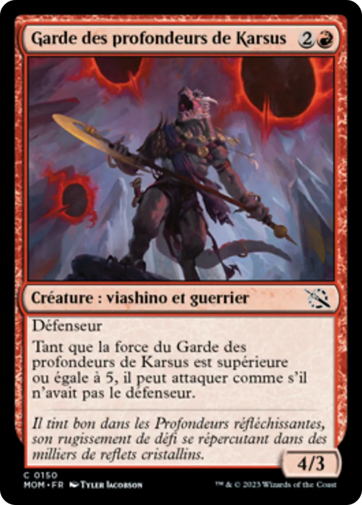 Garde des profondeurs de Karsus — March of the Machine — Magic: The Gathering