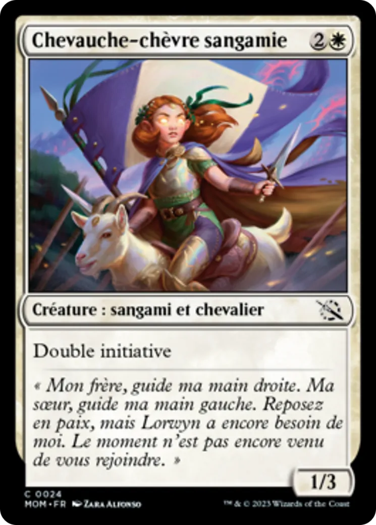 Chevauche-chèvre sangamie — March of the Machine — Magic: The Gathering