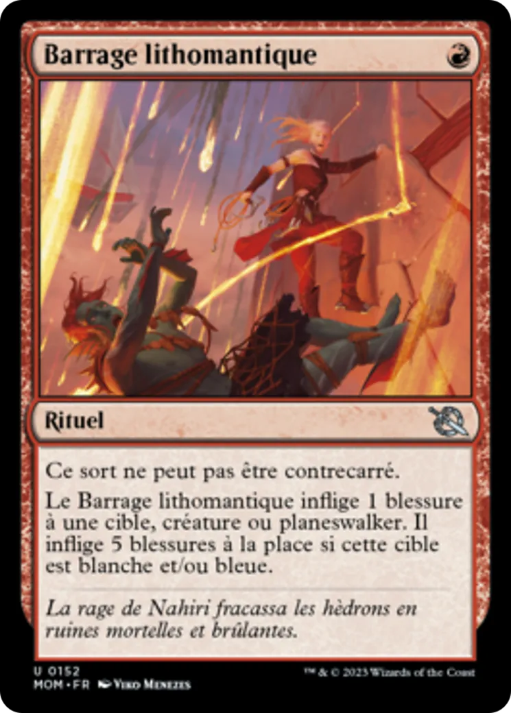 Barrage lithomantique — March of the Machine — Magic: The Gathering