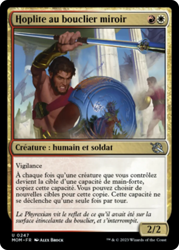 Hoplite au bouclier miroir — March of the Machine — Magic: The Gathering