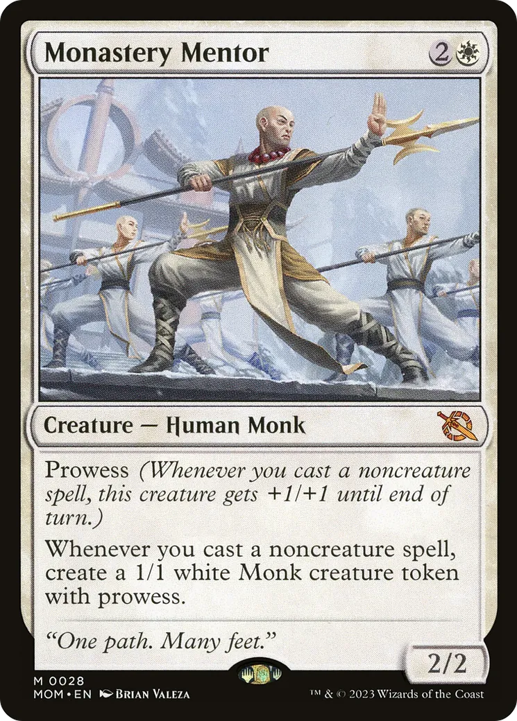 Monastery Mentor — March of the Machine — Magic: The Gathering