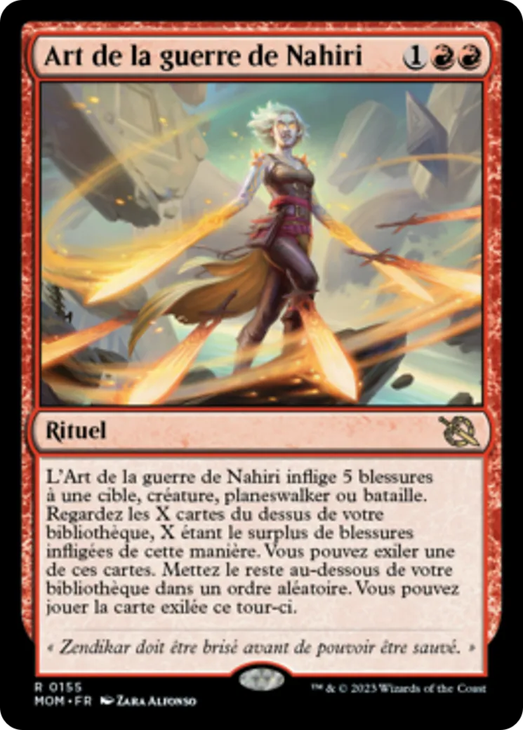 Art de la guerre de Nahiri — March of the Machine — Magic: The Gathering