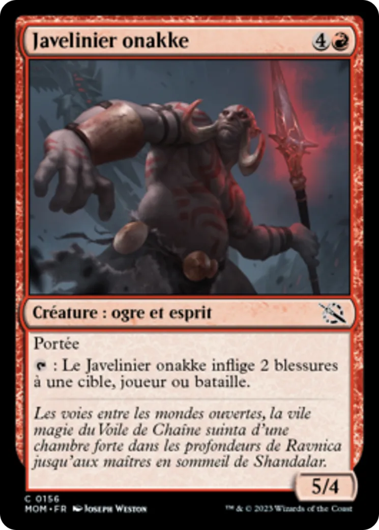 Javelinier onakke — March of the Machine — Magic: The Gathering