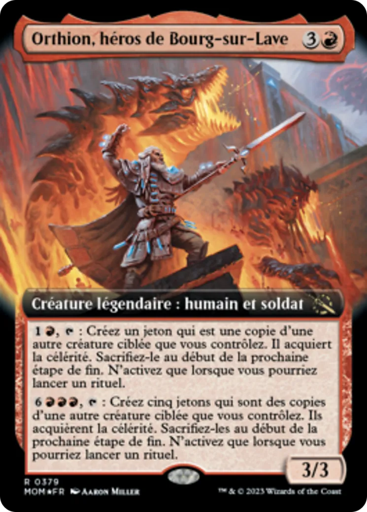 Orthion, héros de Bourg-sur-Lave — March of the Machine — Magic: The Gathering