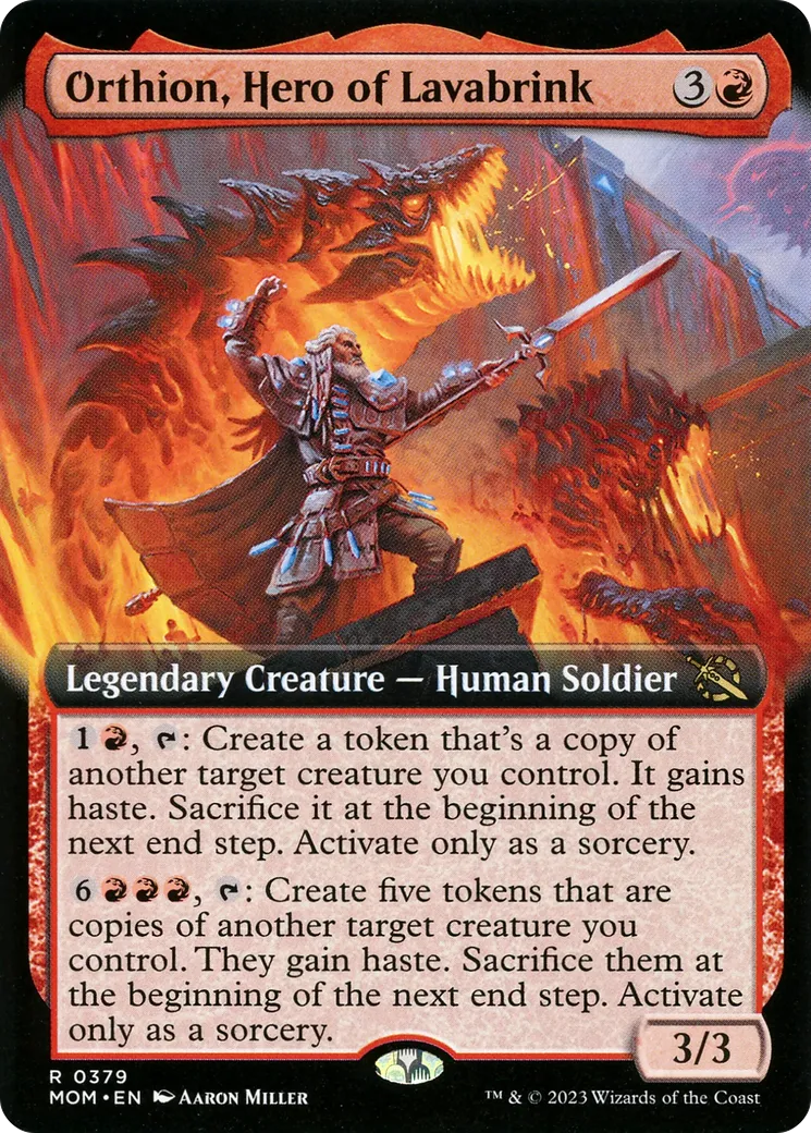 Orthion, Hero of Lavabrink — March of the Machine — Magic: The Gathering