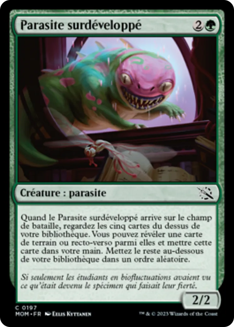 Parasite surdéveloppé — March of the Machine — Magic: The Gathering