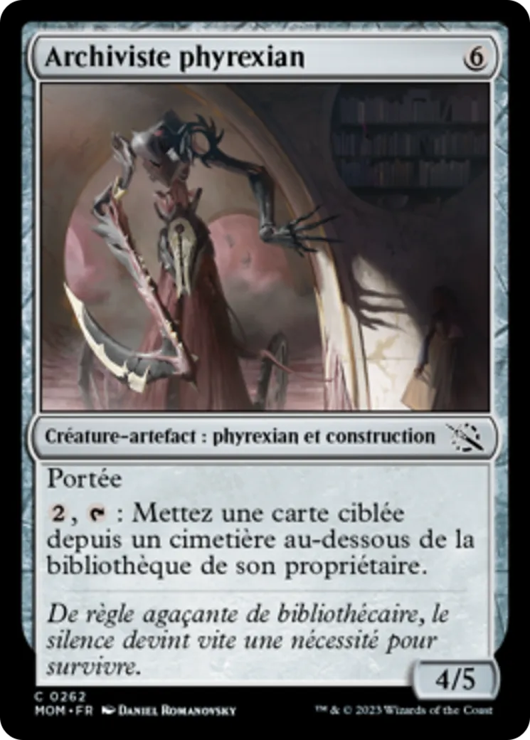 Archiviste phyrexian — March of the Machine — Magic: The Gathering