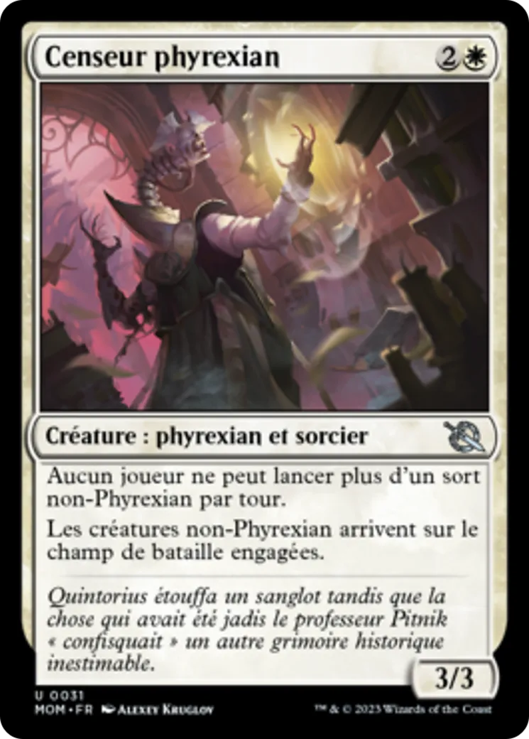 Censeur phyrexian — March of the Machine — Magic: The Gathering
