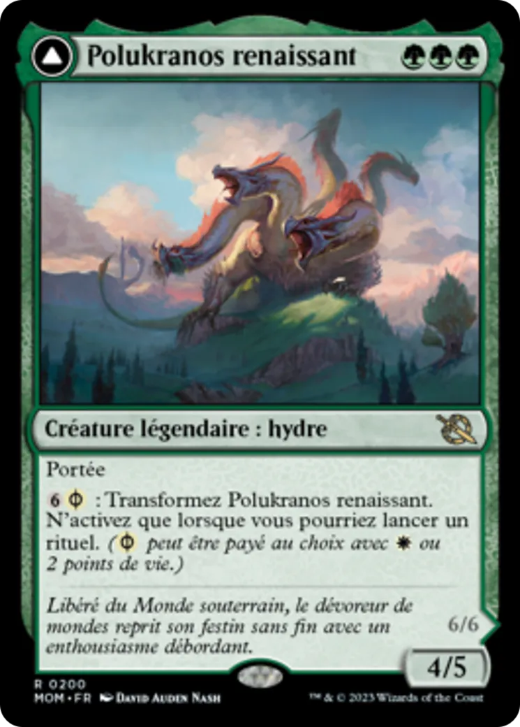 Polukranos renaissant // Polukranos, machine de ruine — March of the Machine — Magic: The Gathering