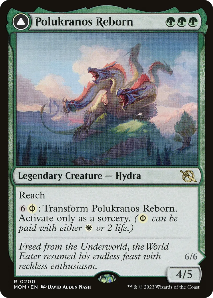 Polukranos renaissant // Polukranos, machine de ruine — March of the Machine — Magic: The Gathering