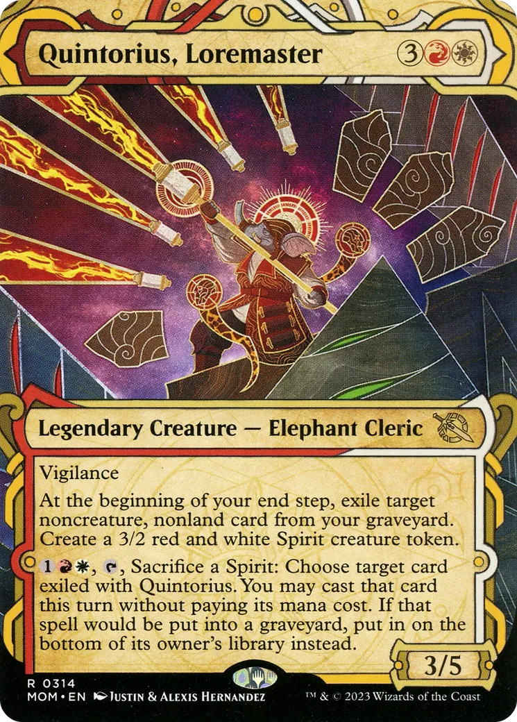 Quintorius, maître docte — March of the Machine — Magic: The Gathering