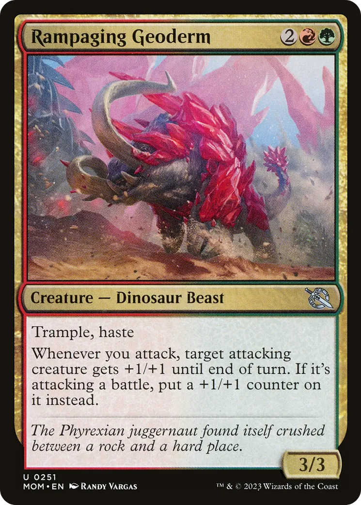 Géoderme déchaîné — March of the Machine — Magic: The Gathering
