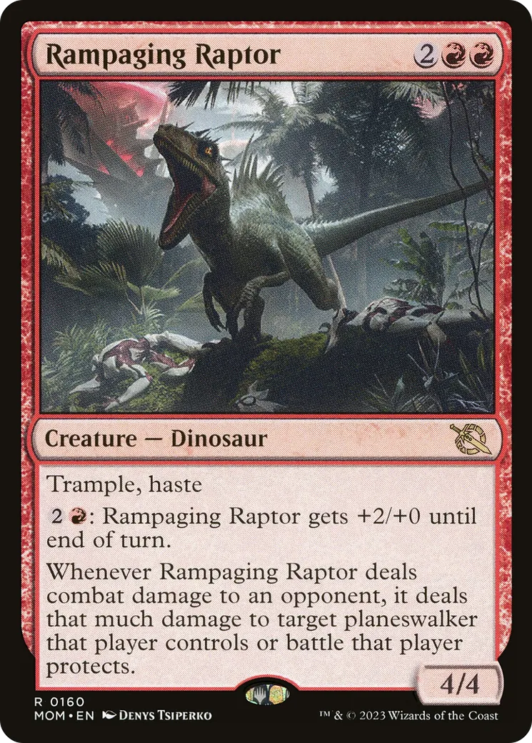 Rampaging Raptor — March of the Machine — Magic: The Gathering