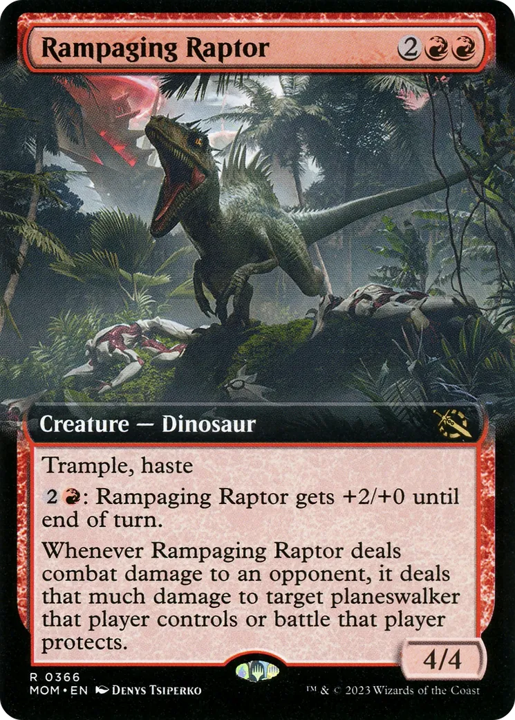 Rampaging Raptor — March of the Machine — Magic: The Gathering