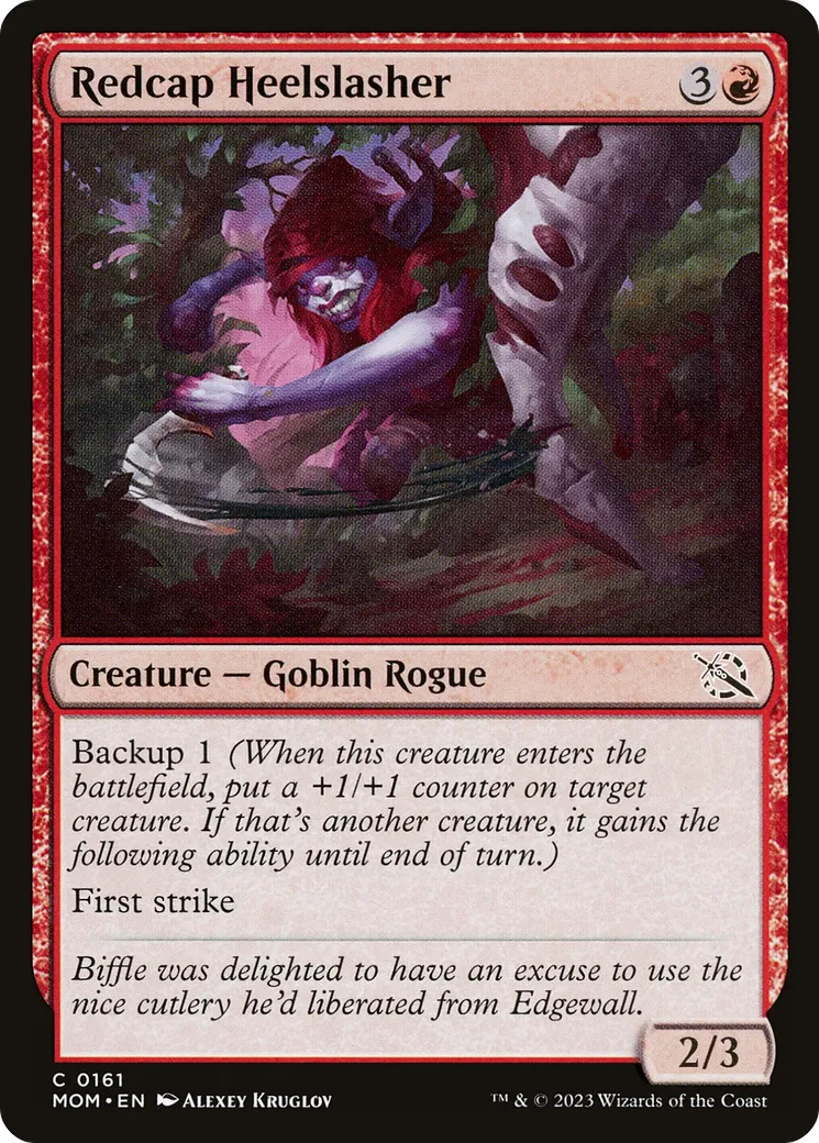 Redcap Heelslasher — March of the Machine — Magic: The Gathering