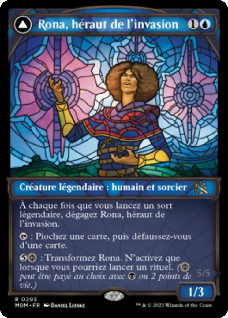 Rona, héraut de l'invasion // Rona, oblitératrice tolariane — March of the Machine — Magic: The Gathering