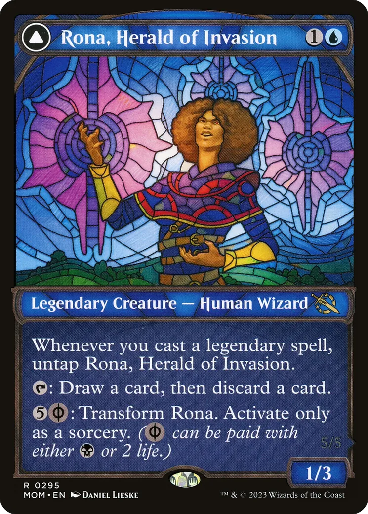 Rona, Herald of Invasion // Rona, Tolarian Obliterator — March of the Machine — Magic: The Gathering