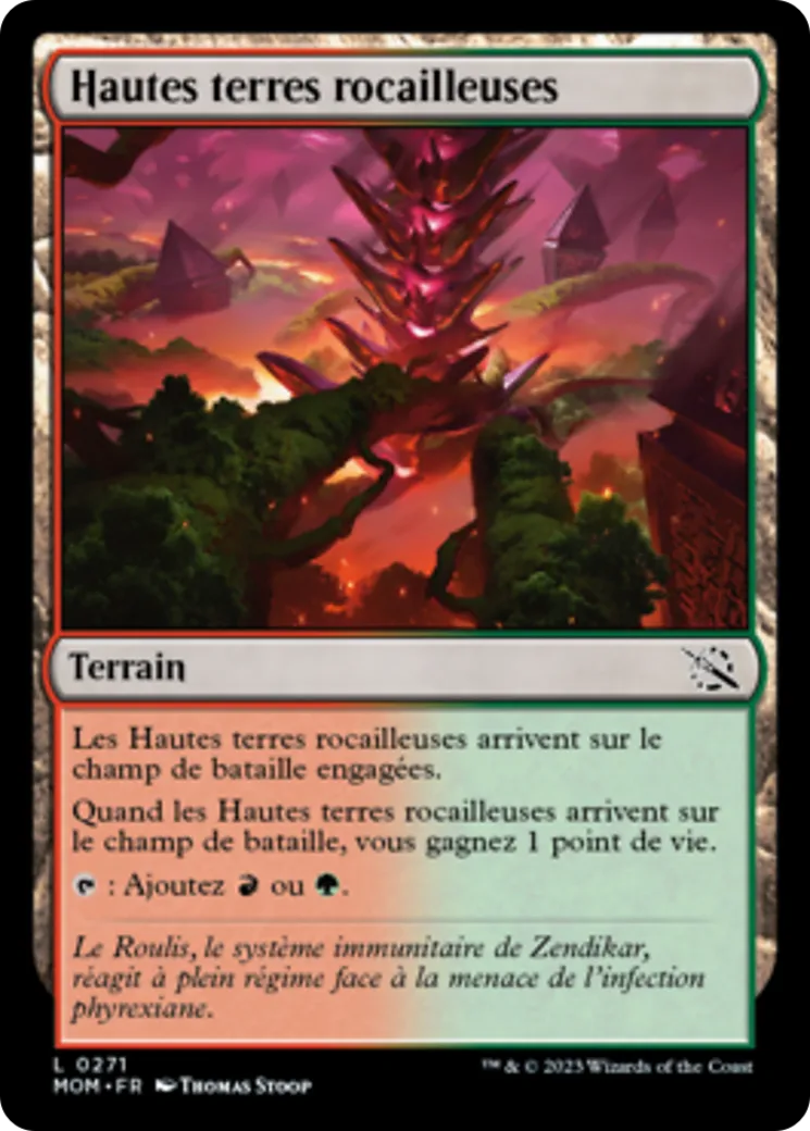 Hautes terres rocailleuses — March of the Machine — Magic: The Gathering