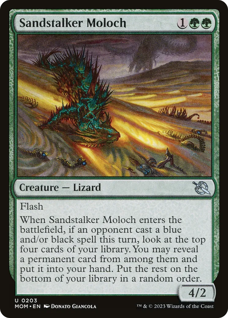 Sandstalker Moloch — March of the Machine — Magic: The Gathering