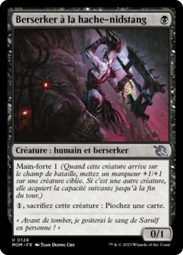 Berserker à la hache-nidstang — March of the Machine — Magic: The Gathering