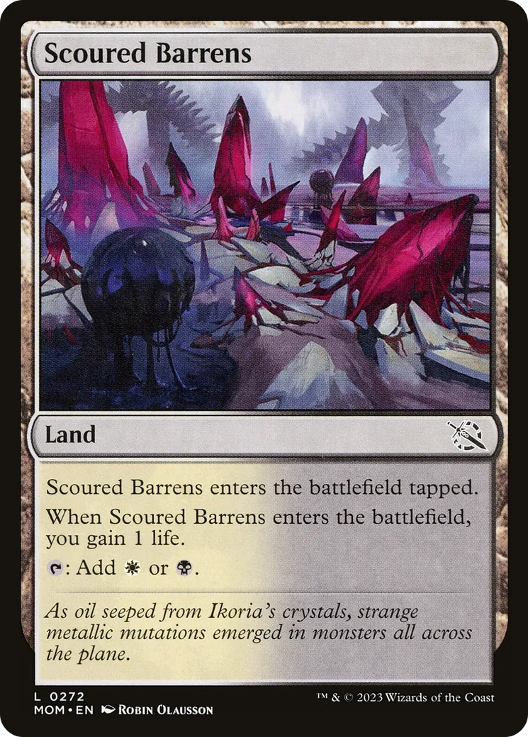 Scoured Barrens — March of the Machine — Magic: The Gathering