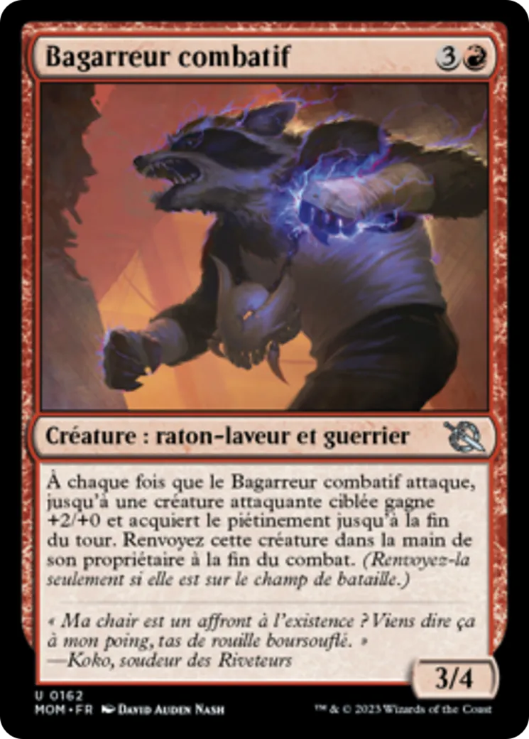 Bagarreur combatif — March of the Machine — Magic: The Gathering