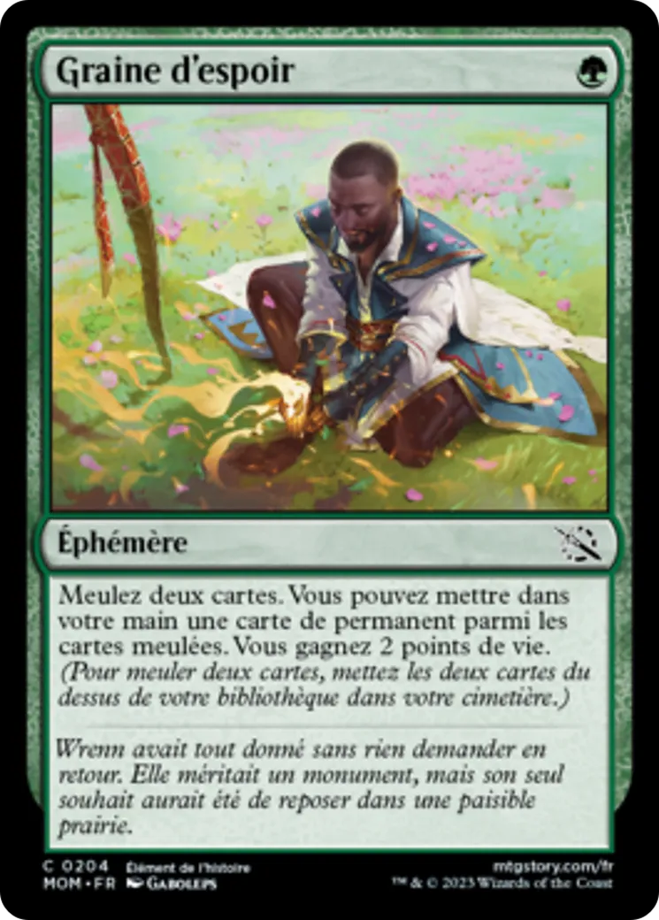 Graine d'espoir — March of the Machine — Magic: The Gathering