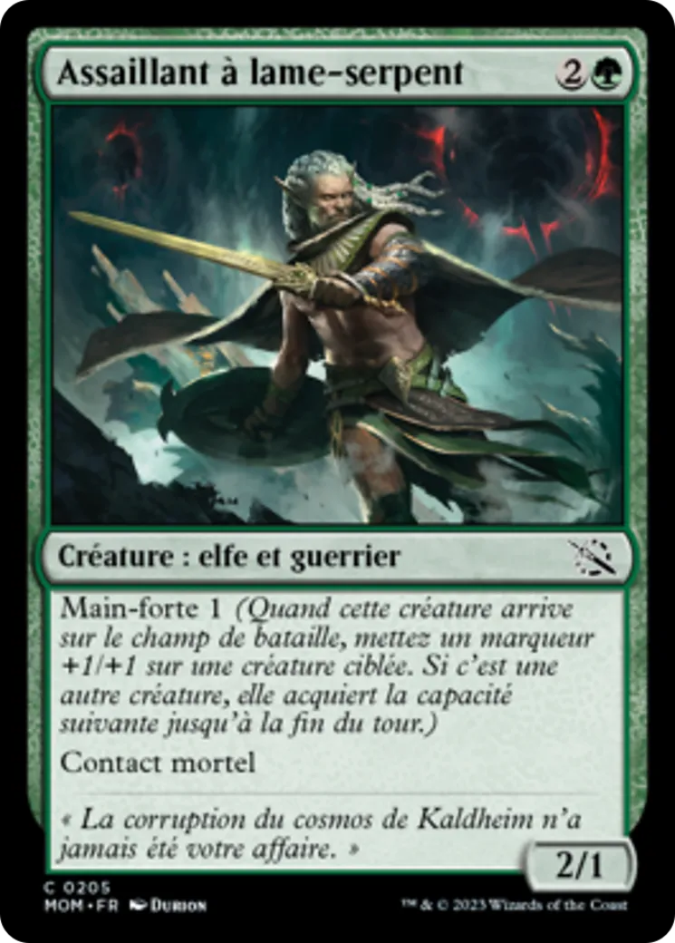 Assaillant à lame-serpent — March of the Machine — Magic: The Gathering