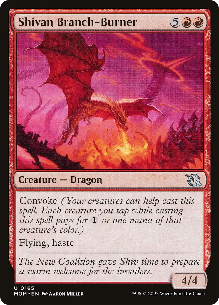 Incendieur de branches shivân — March of the Machine — Magic: The Gathering