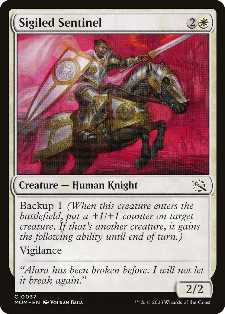 Sigiled Sentinel — March of the Machine — Magic: The Gathering