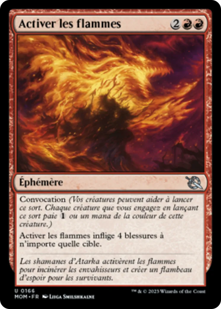 Activer les flammes — March of the Machine — Magic: The Gathering