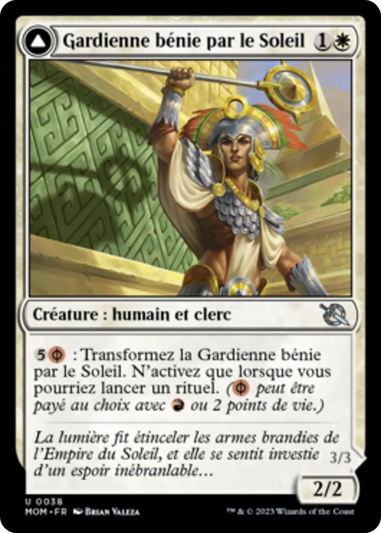 Gardienne bénie par le Soleil // Conquérante bénie par le fourneau — March of the Machine — Magic: The Gathering