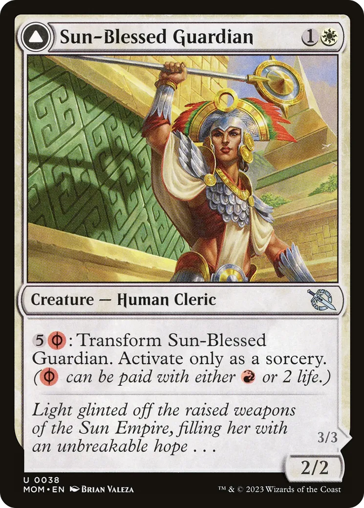 Gardienne bénie par le Soleil // Conquérante bénie par le fourneau — March of the Machine — Magic: The Gathering