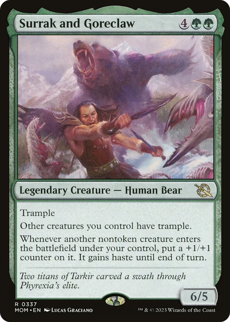 Surrak and Goreclaw — March of the Machine — Magic: The Gathering