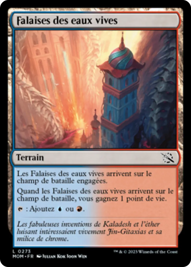 Falaises des eaux vives — March of the Machine — Magic: The Gathering