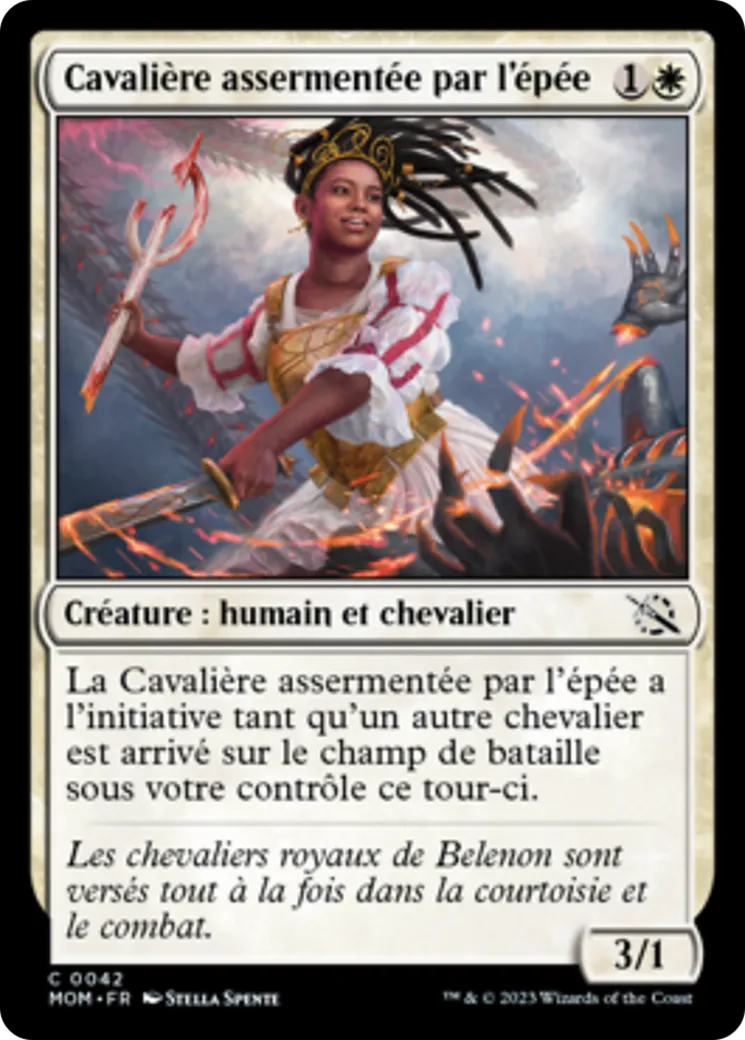 Cavalière assermentée par l'épée — March of the Machine — Magic: The Gathering