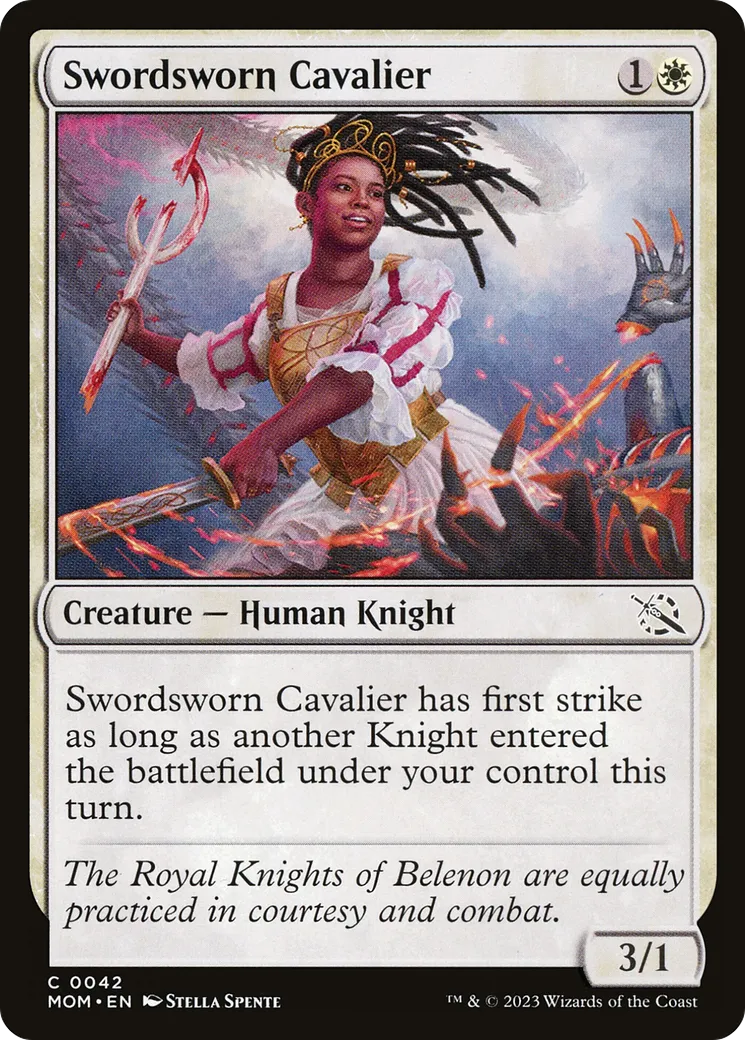 Cavalière assermentée par l'épée — March of the Machine — Magic: The Gathering
