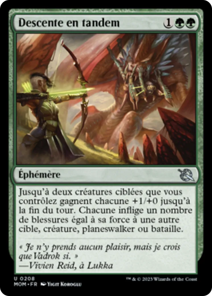 Descente en tandem — March of the Machine — Magic: The Gathering