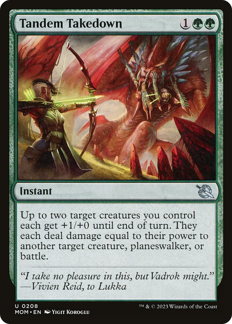 Tandem Takedown — March of the Machine — Magic: The Gathering