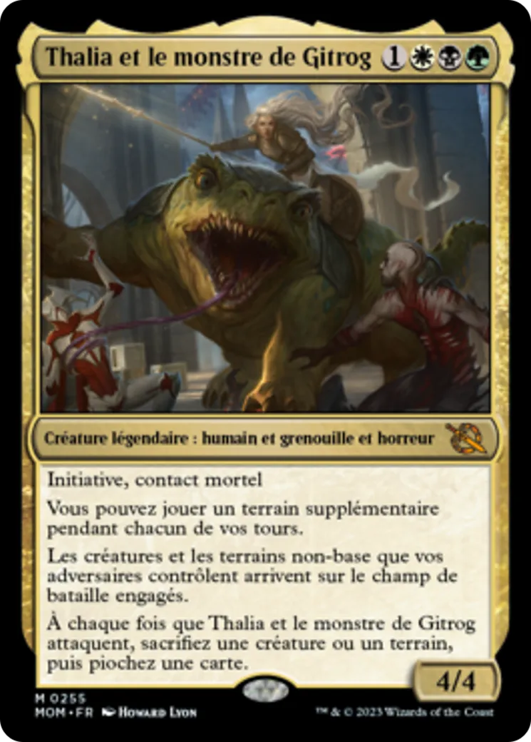 Thalia et le monstre de Gitrog — March of the Machine — Magic: The Gathering