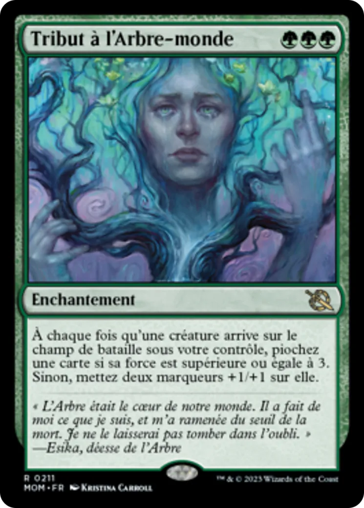 Tribut à l'Arbre-monde — March of the Machine — Magic: The Gathering